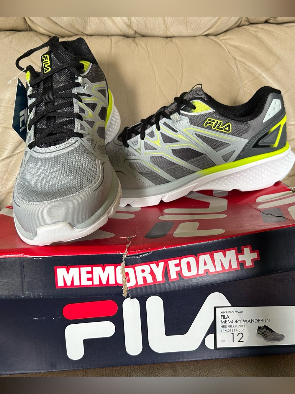 Fila Memory Wanderun Men’s Shoes Size 12 NEW